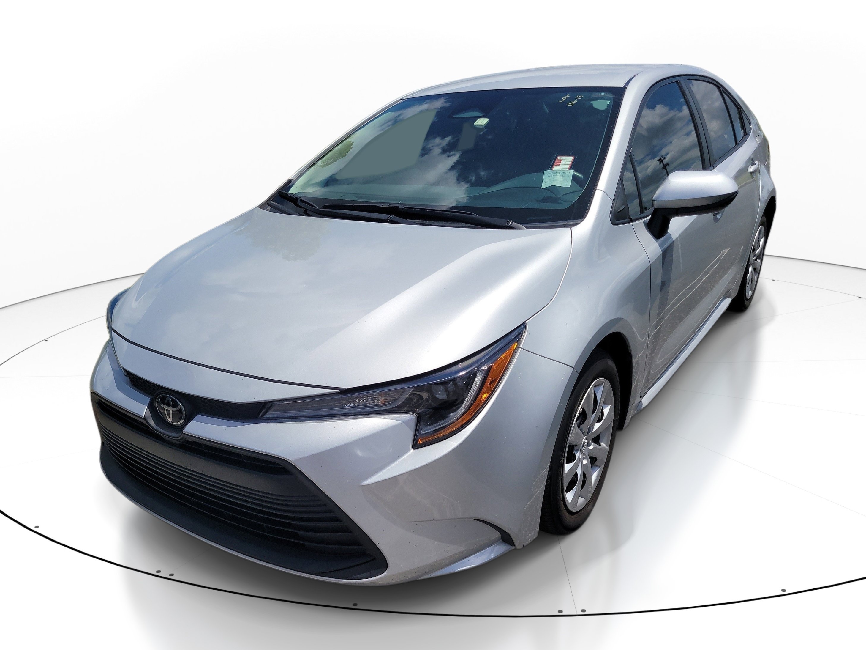 Used 2024 Classic Silver Metallic Toyota LE image 3