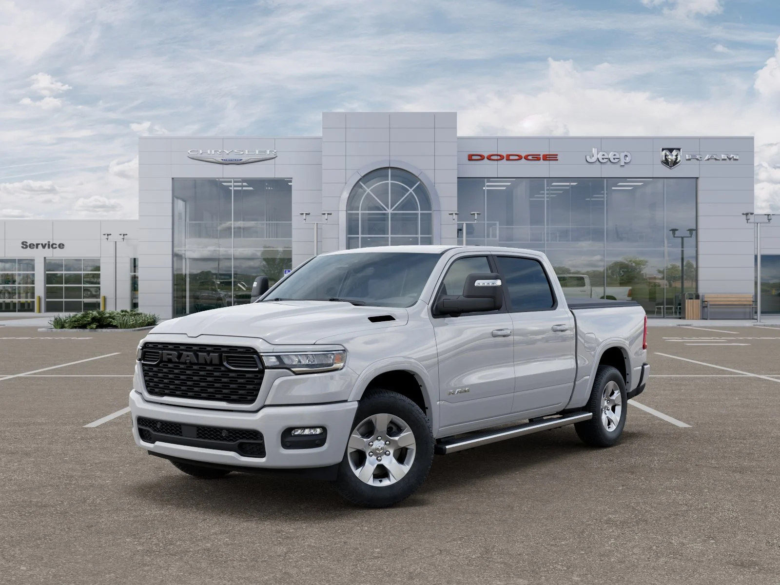 New 2025 Bright White Clear-Coat Exterior Paint RAM Big Horn/Lone Star image 28