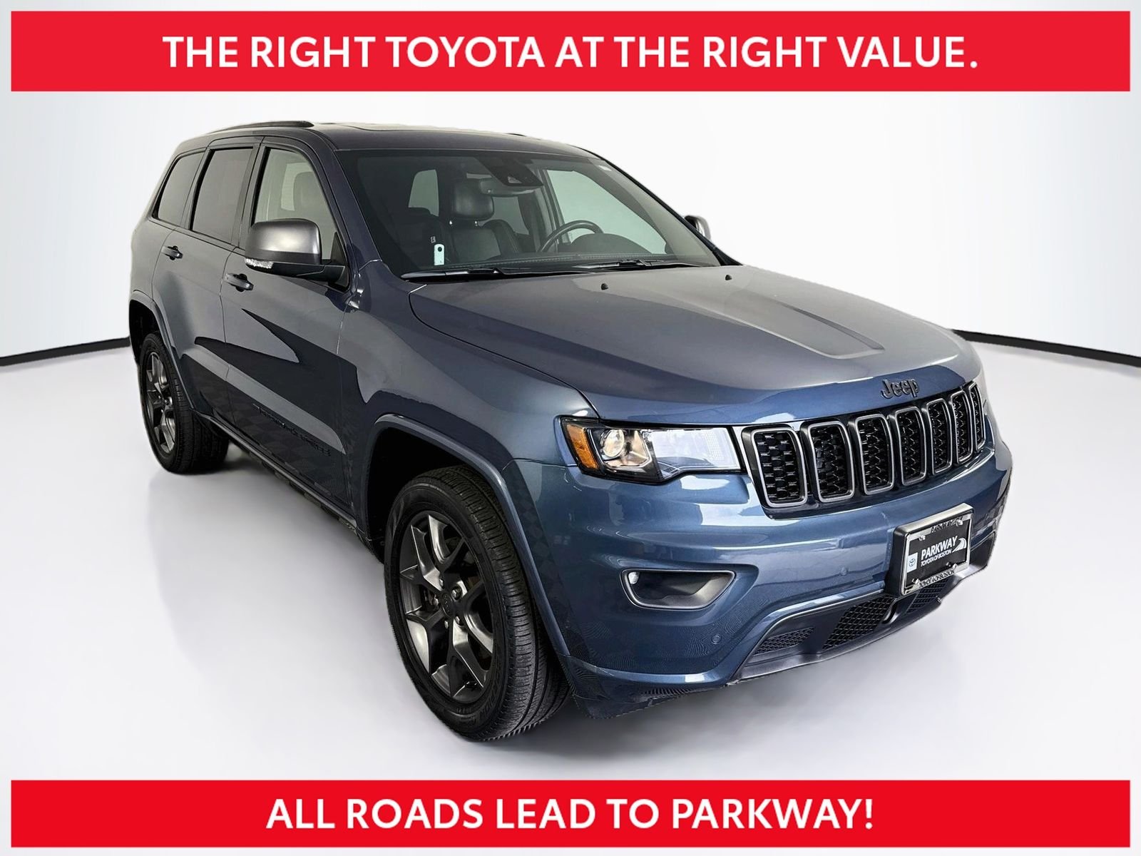 Used 2021 Blue Jeep Limited image 1