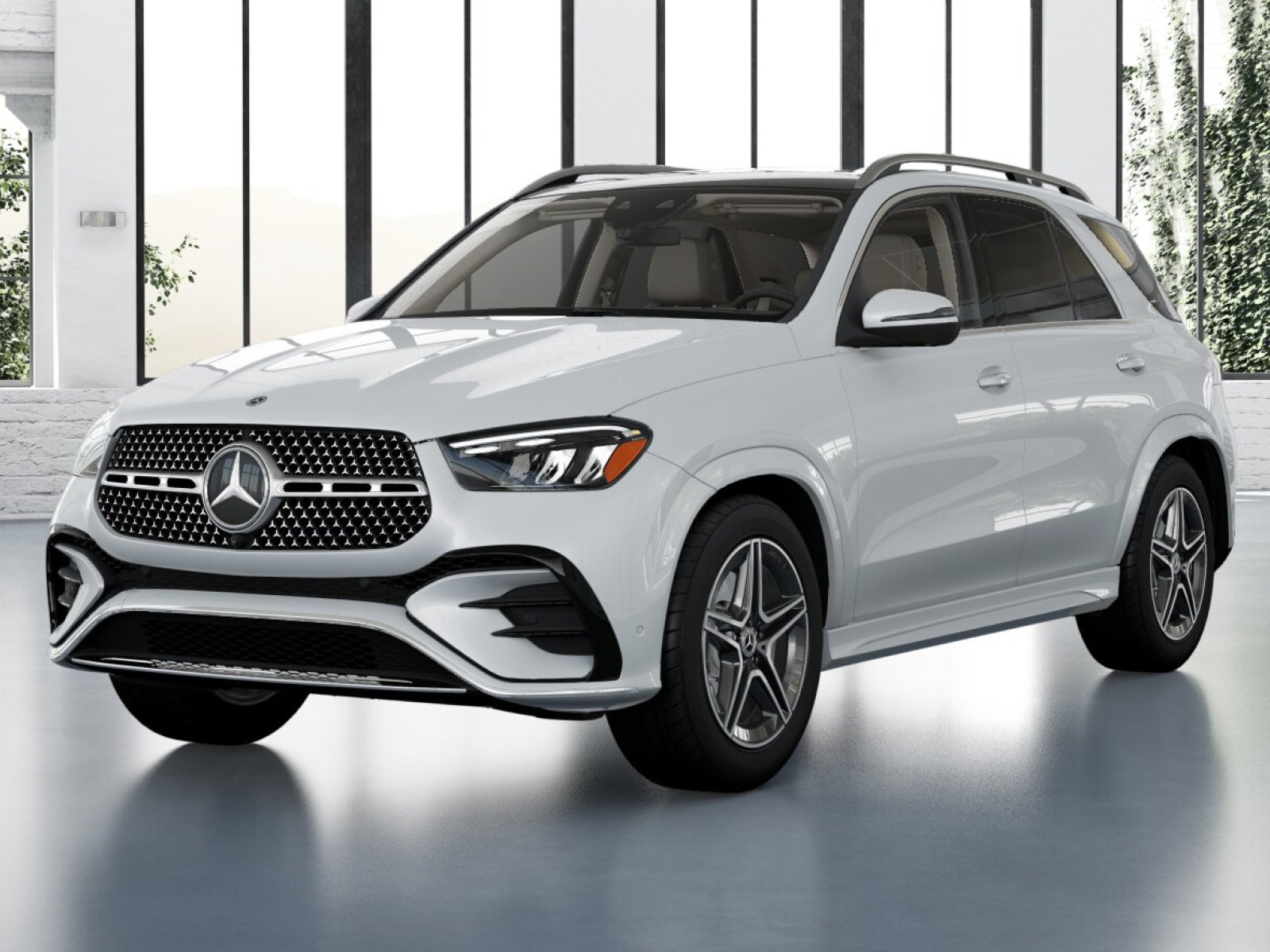 New 2026 MANUFAKTUR Moonlight White Metallic Mercedes-Benz GLE 350 image 44