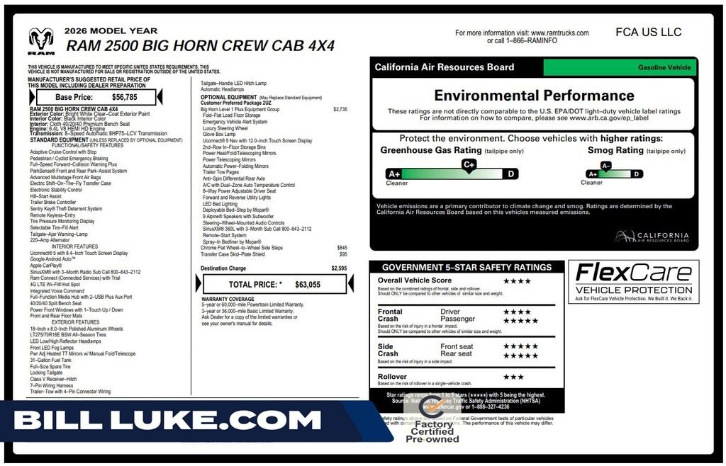 Used 2026 White Ram Big Horn image 1