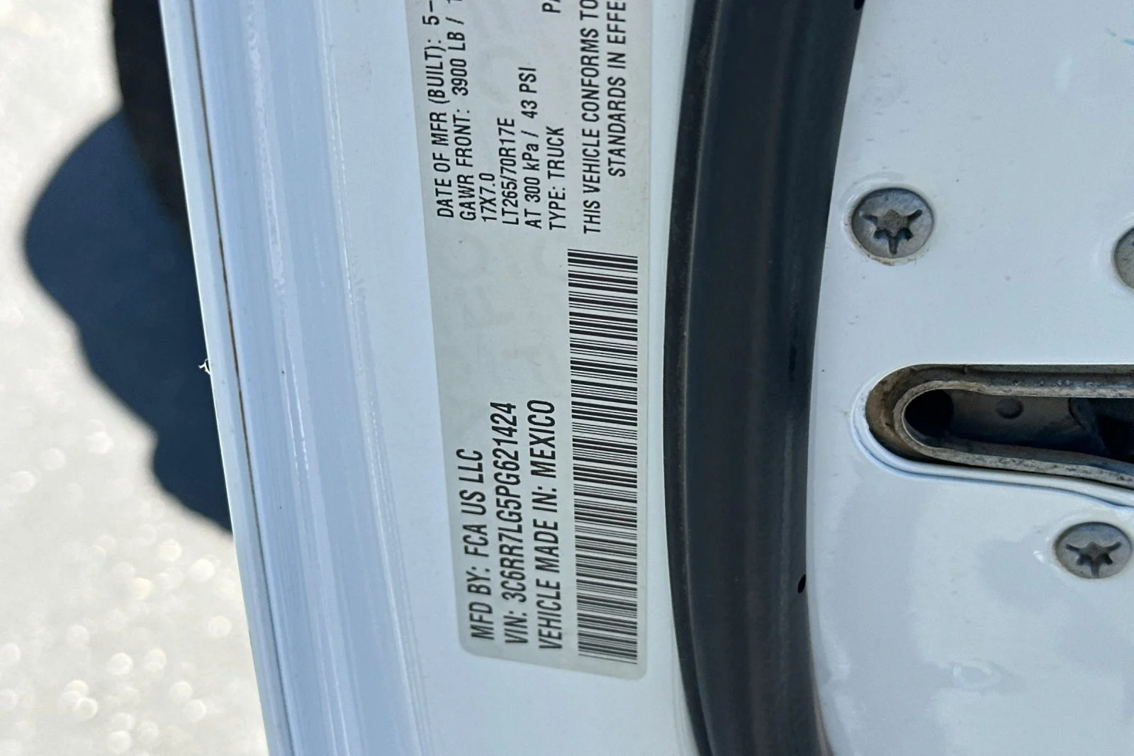 Used 2023 Bright White Clearcoat Ram SLT image 27
