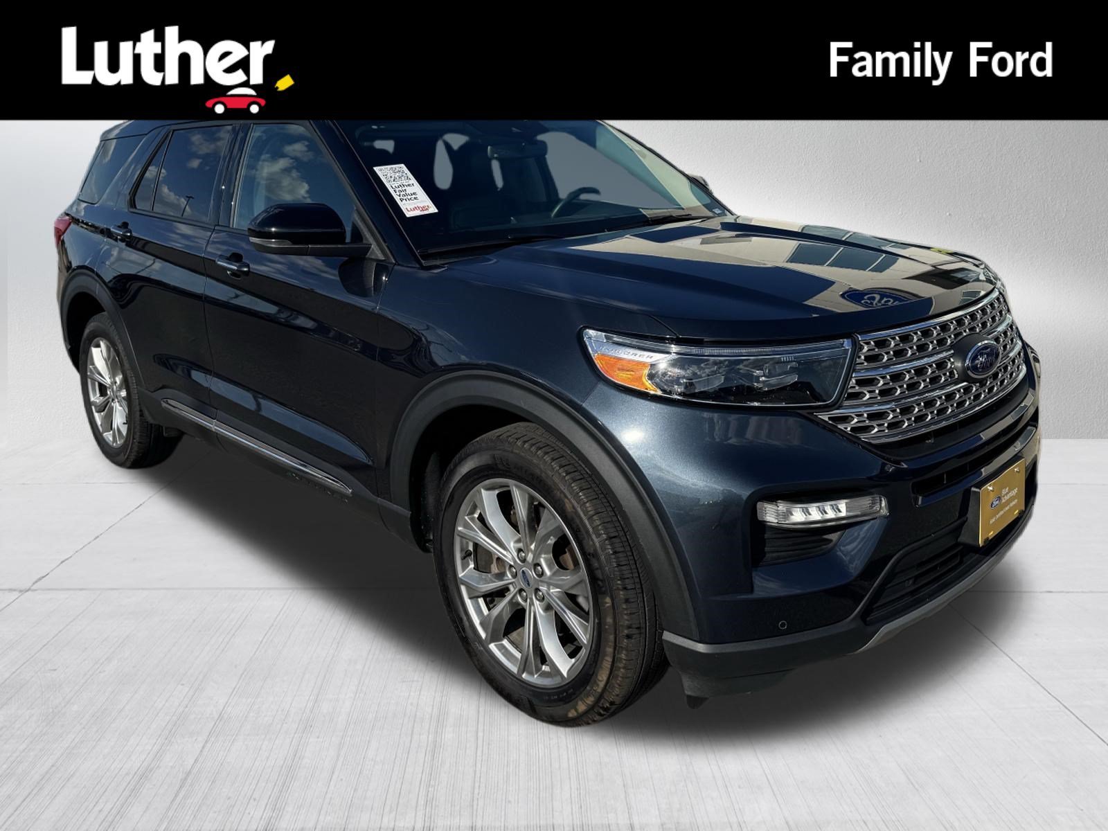 Certified Used 2024 Stone Blue Metallic Ford Limited image 1