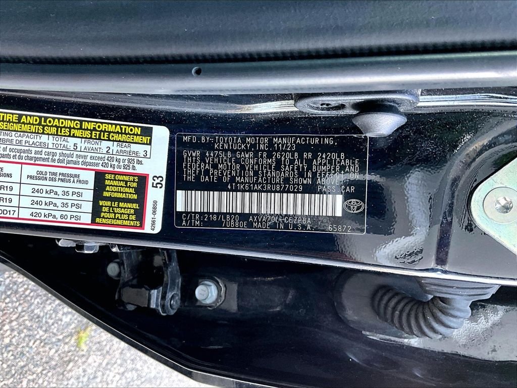 Used 2024 Black Toyota XSE image 9