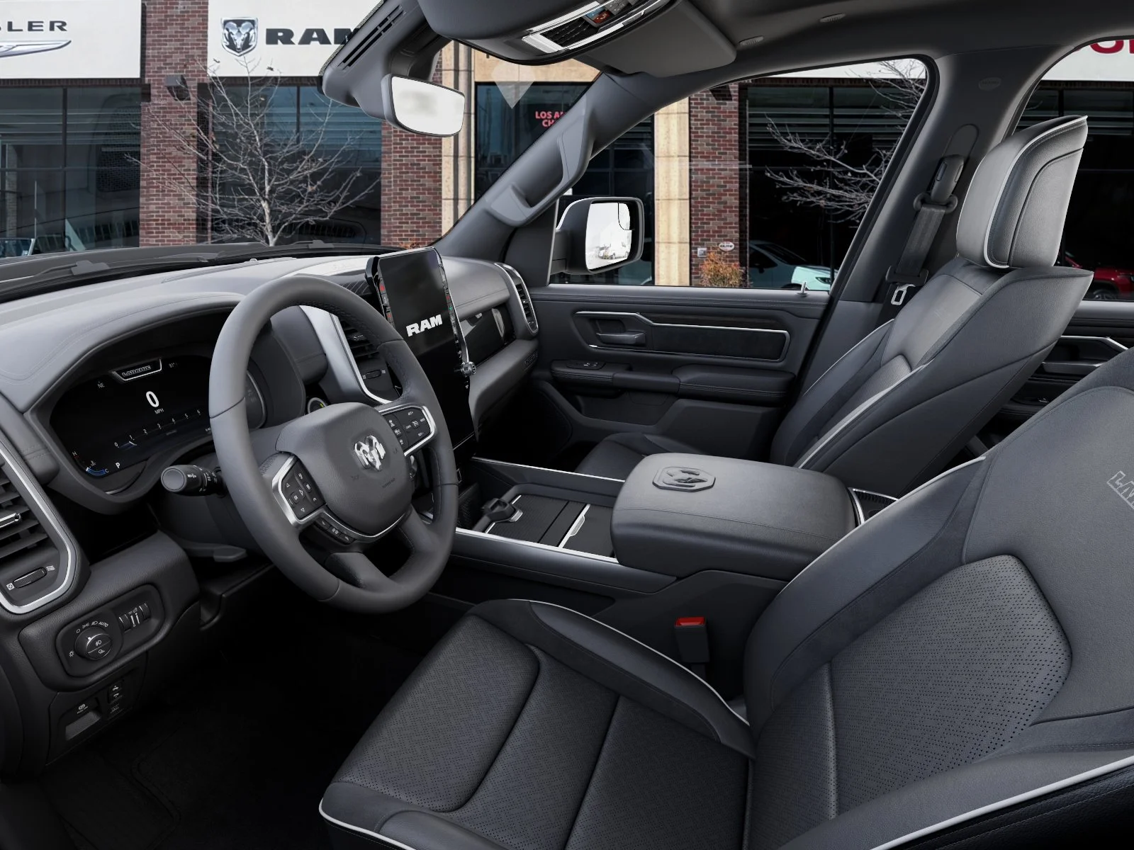 New 2026 Bright White Clear-Coat Exterior Paint RAM Laramie image 48