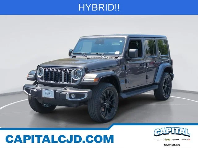 Used 2025 Gray Jeep Sahara 4xe image 1