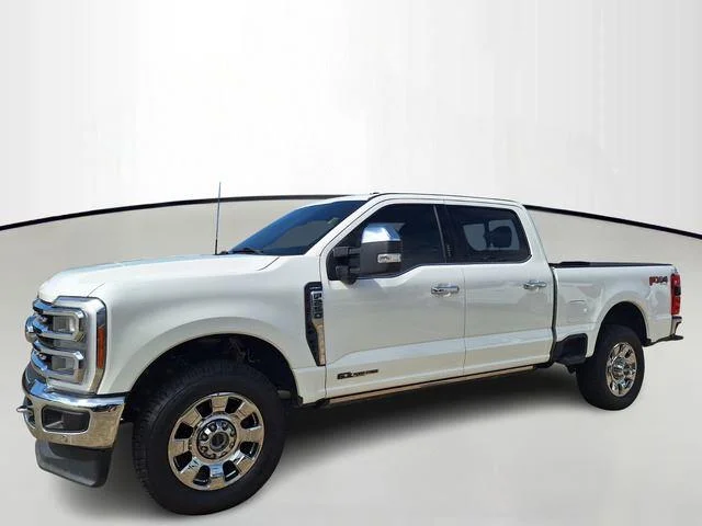 Used 2023 Star White Metallic Tri-Coat Ford LARIAT image 1