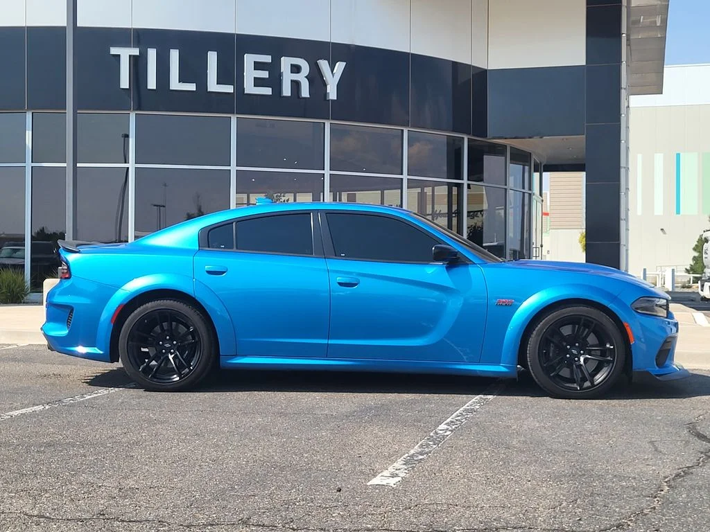 Used 2023 Blue Dodge Scat Pack Widebody image 1