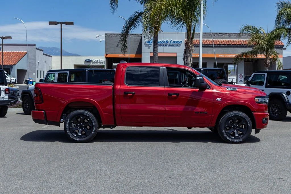 New 2026 Molten Red Pearl-Coat Exterior Paint RAM Big Horn Night Edition image 2
