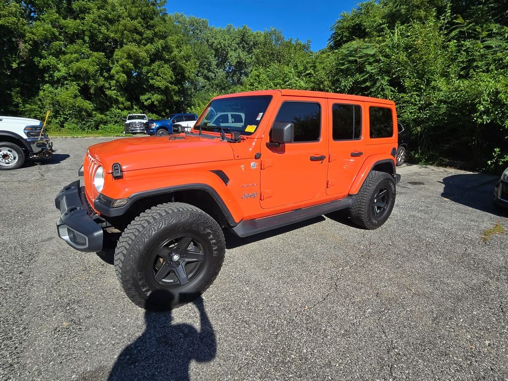 Used 2020 Jeep Wrangler Unlimited Sahara with VIN 1C4HJXEN9LW231171 for sale in Kansas City