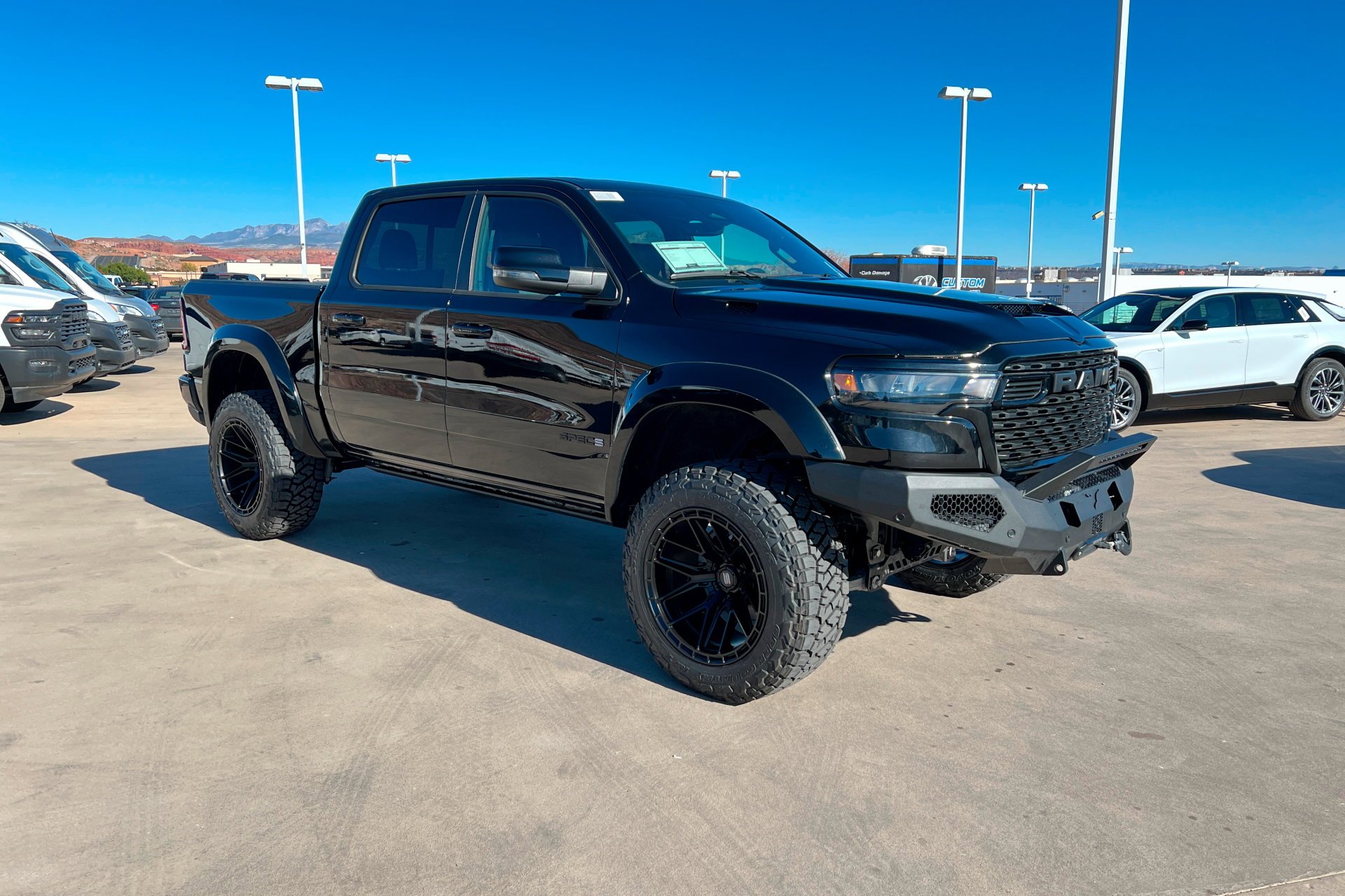 New 2025 Diamond Black Crystal Pearlcoat RAM Big Horn image 8