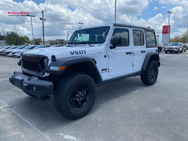 Used 2024 Bright White Clear Coat Jeep Willys image 3