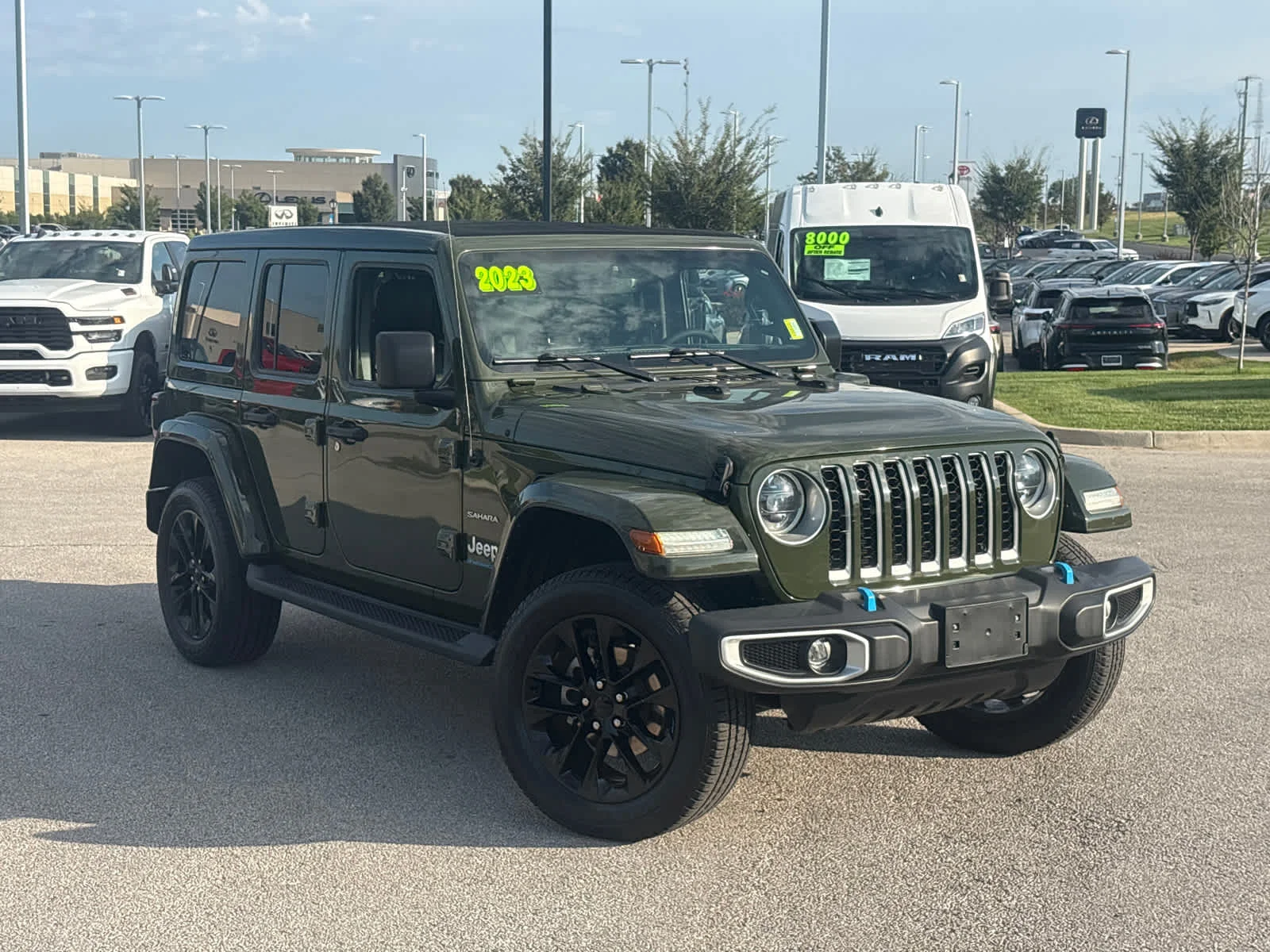 Used 2023 Jeep Wrangler 4xe Sahara 4XE with VIN 1C4JJXP67PW514228 for sale in Kansas City