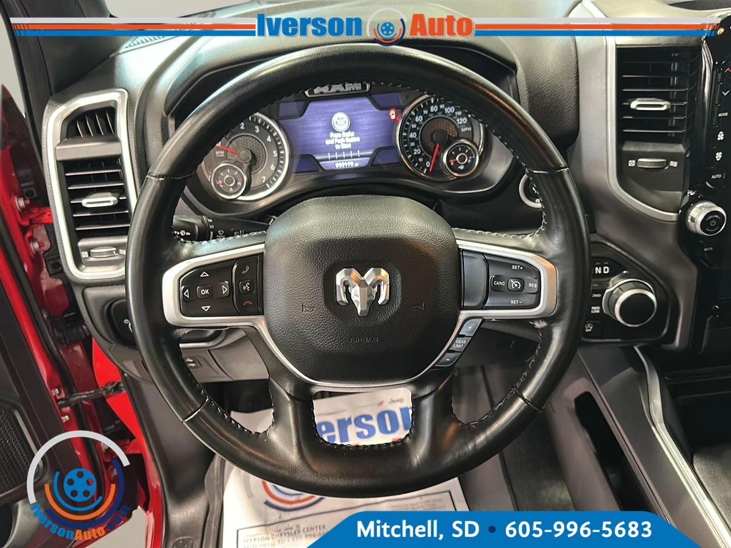 Used 2023 Flame Red Clearcoat Ram Big Horn image 16