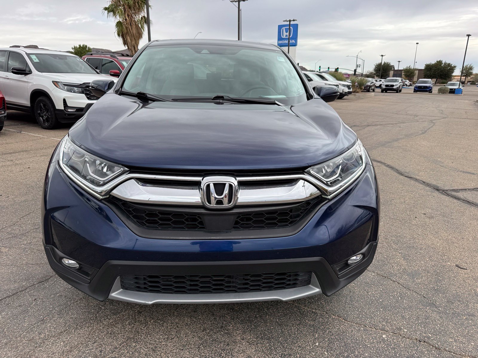 Used 2018 Obsidian Blue Pearl Honda EX image 2