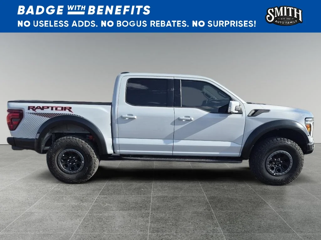 Used 2025 Space White Metallic Ford Raptor image 3
