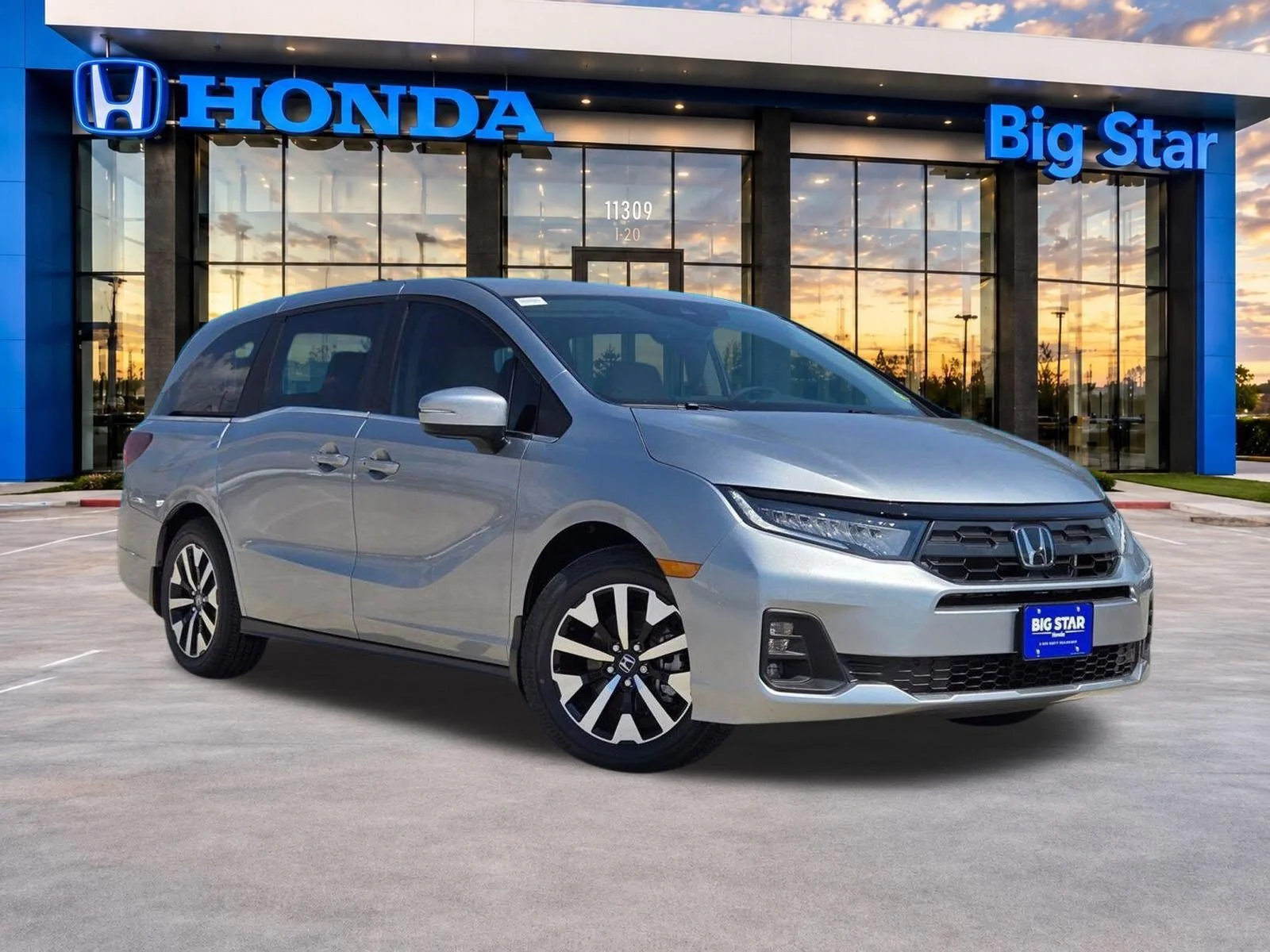 New 2026 Solar Silver Metallic Honda EX-L image 1