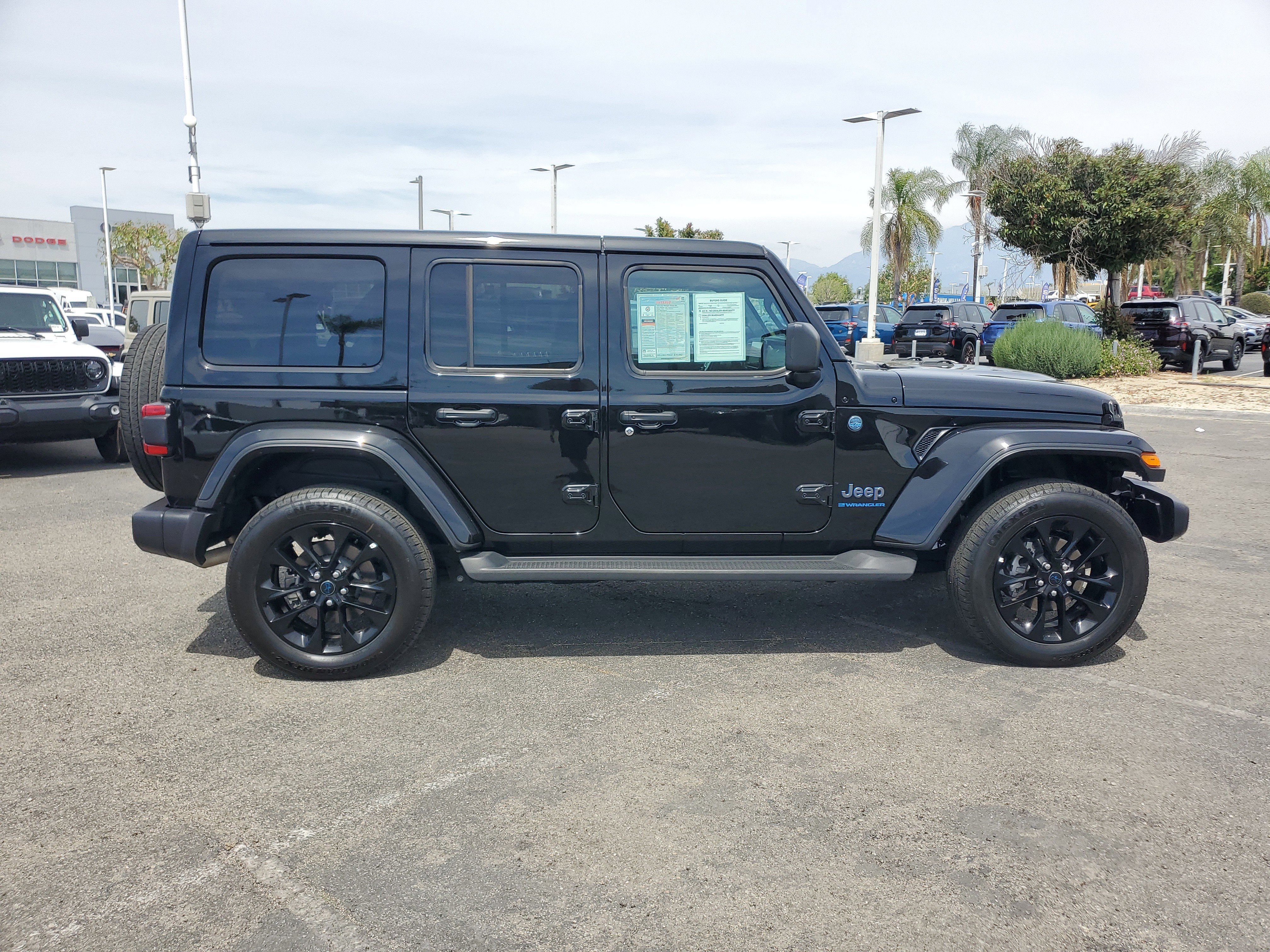 Certified 2025 Jeep Wrangler 4xe Sahara 4XE with VIN 1C4RJXP67SW602093 for sale in Ontario, CA