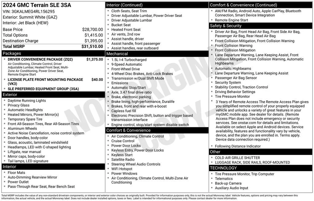 2024 GMC Terrain SLE FWD's photo
