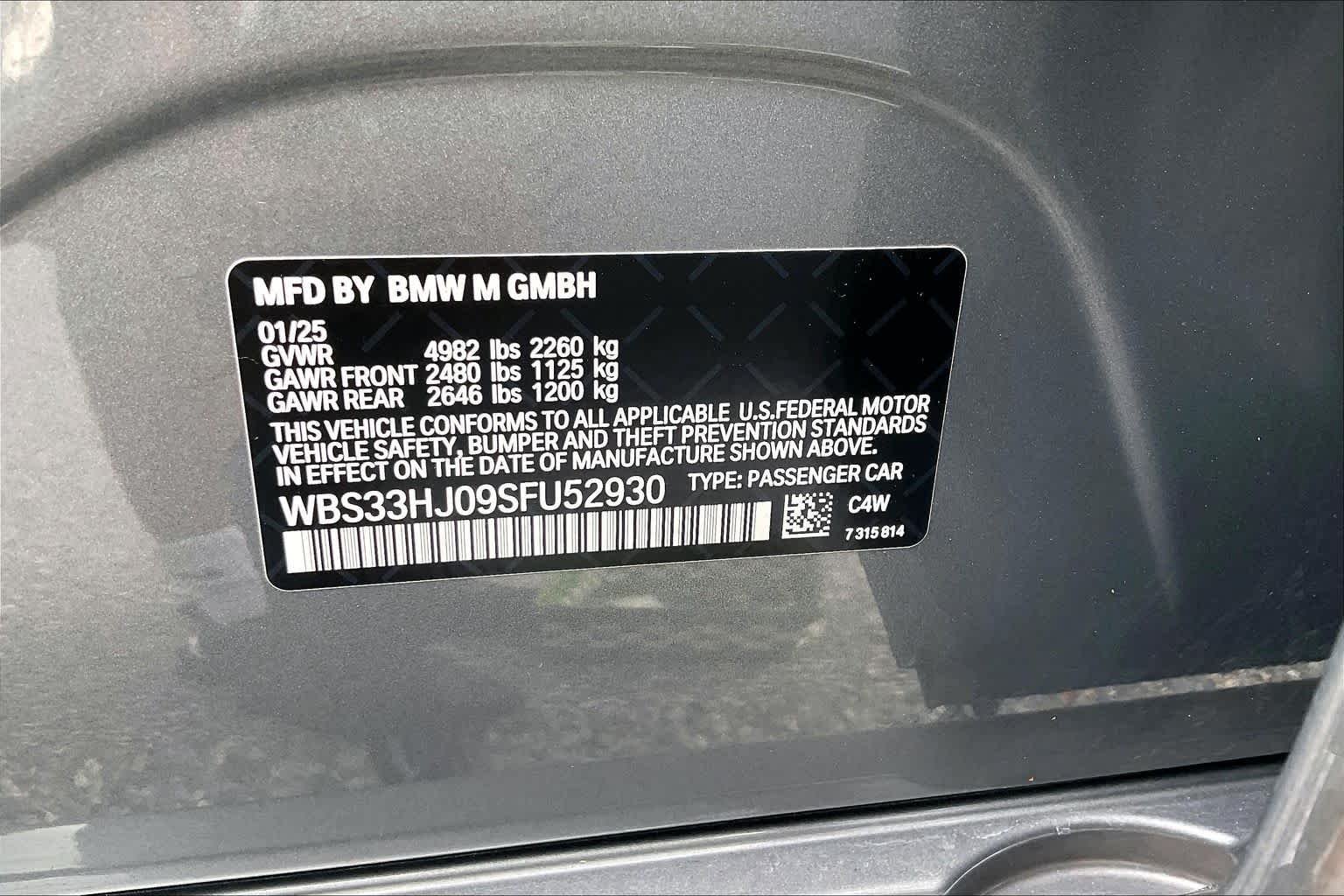 Used 2025 Skyscraper Gray Metallic BMW Competition xDrive image 35