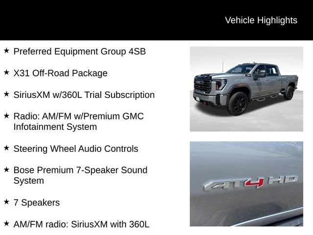 Certified Used 2025 Sterling Metallic GMC AT4 image 7