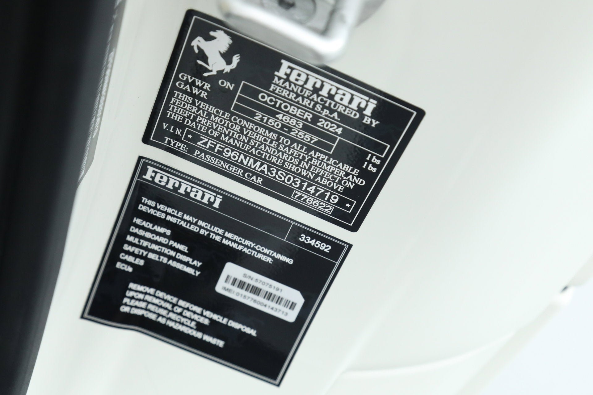 Certified Used 2025 Bianco Avus Ferrari  image 46