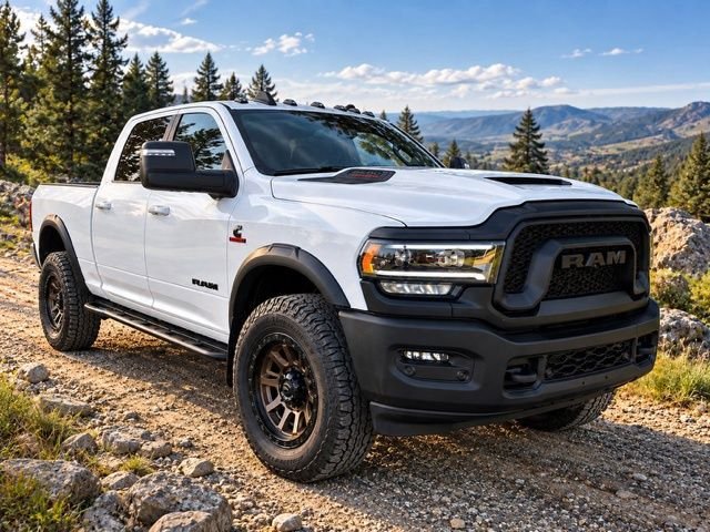 Used 2023 Bright White Clearcoat Ram Rebel image 1