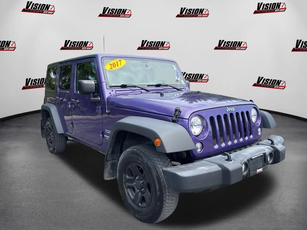 Used 2017 Purple Jeep Unlimited Sport image 3