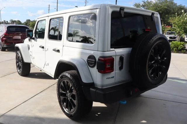 Used 2024 Bright White Clearcoat Jeep Sahara 4xe image 6