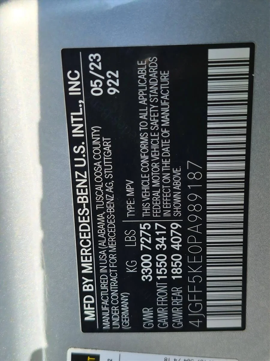 Used 2023 Cirrus Silver Metallic Mercedes-Benz GLS 450 image 17