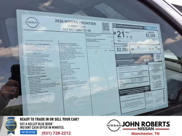 New 2026 Glacier White Nissan King Cab® S image 18