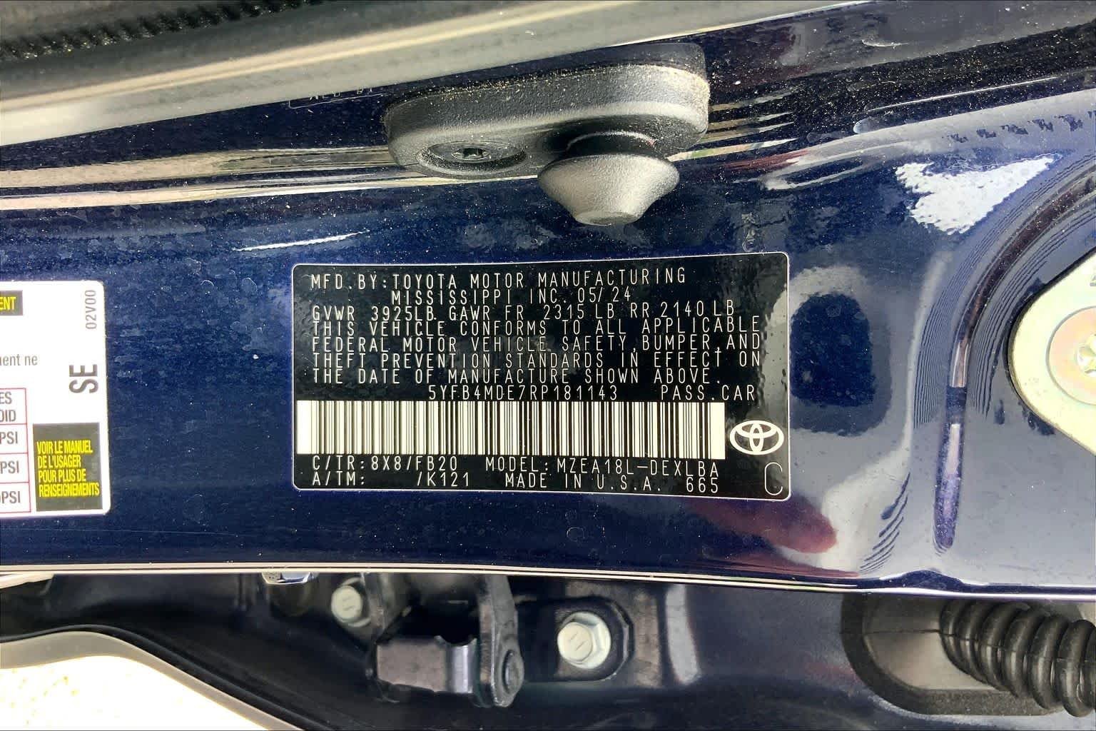 Used 2024 Blueprint Toyota LE image 36