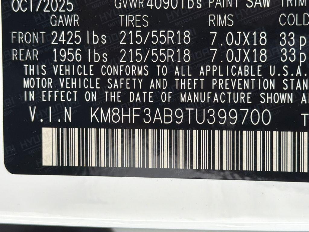 New 2026 White Hyundai SEL Sport FWD image 32