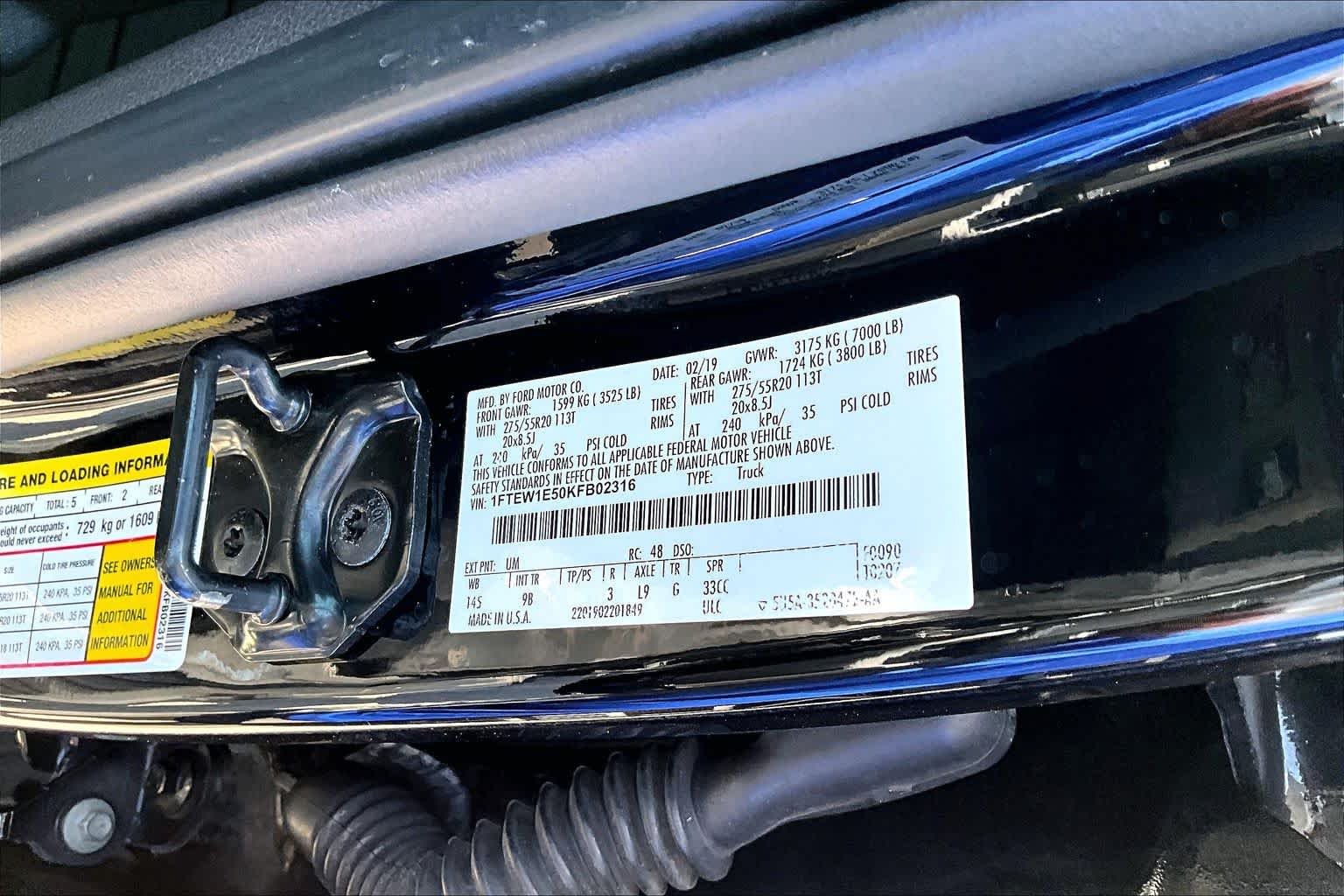 Used 2019 Agate Black Ford Platinum image 37