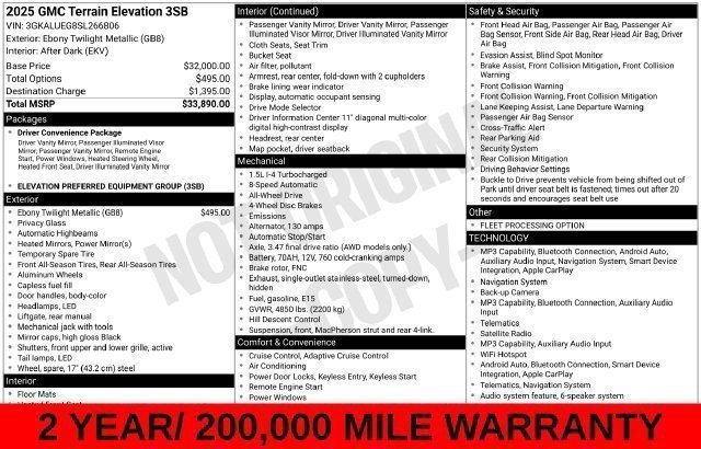 Used 2025 Black GMC Elevation image 30