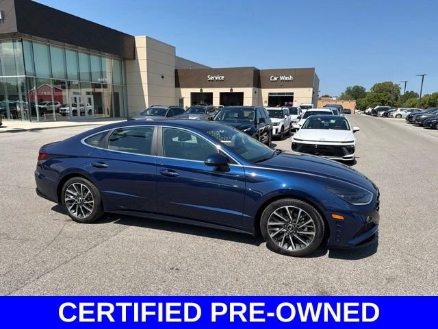 Certified Used 2021 Blue Hyundai Limited image 29