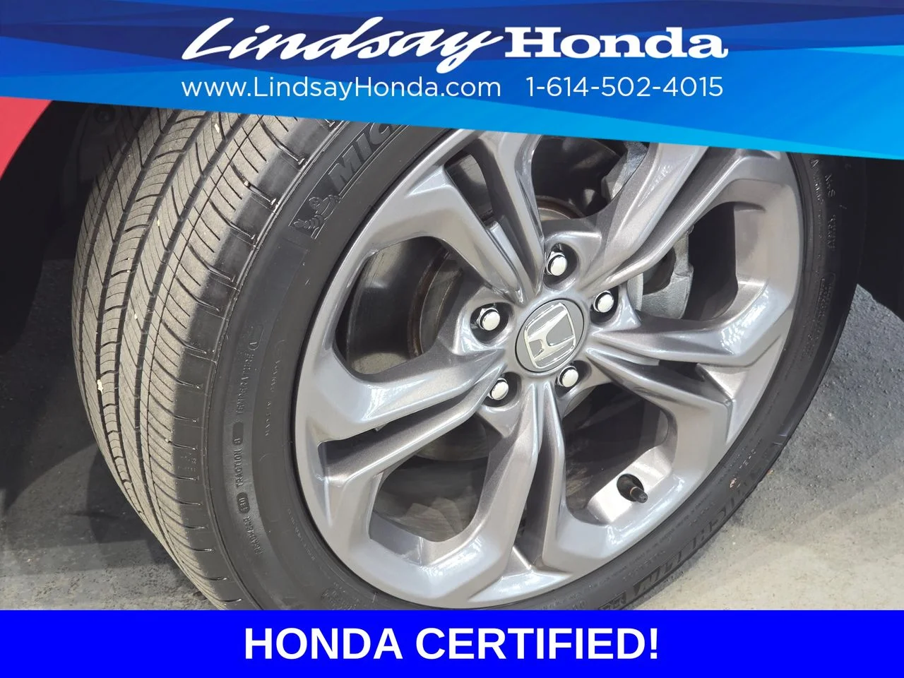 Certified Used 2024 Radiant Red Metallic Honda EX image 26