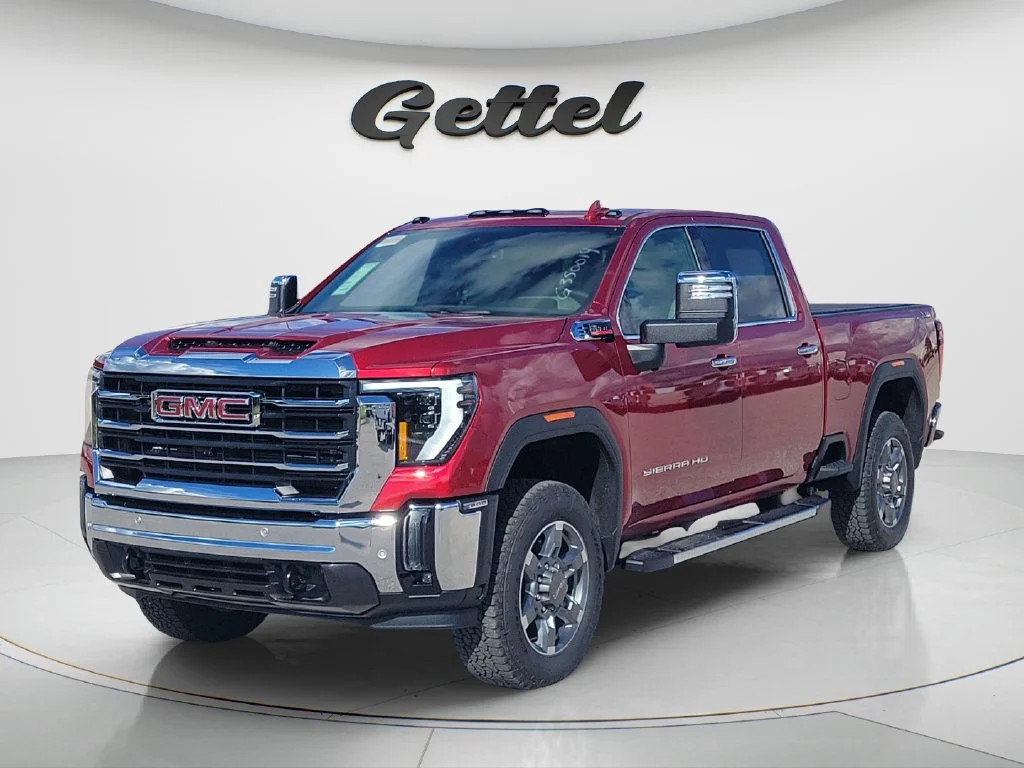 New 2026 Volcanic Red Tintcoat GMC SLT image 1