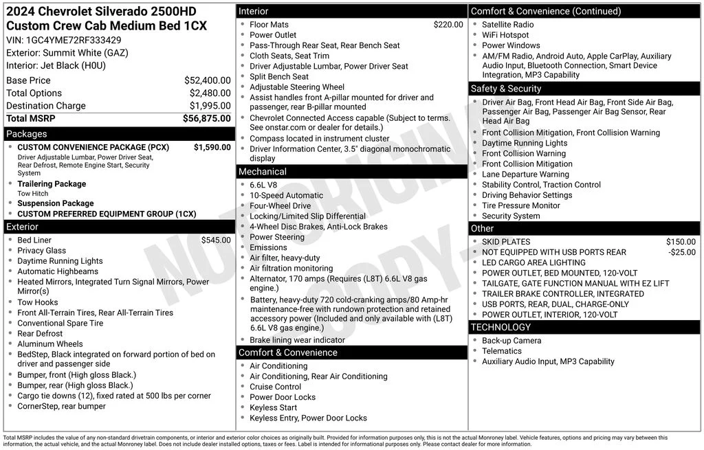 2024 Chevrolet Silverado HD Custom 4WD Crew Cab Standard Box's photo