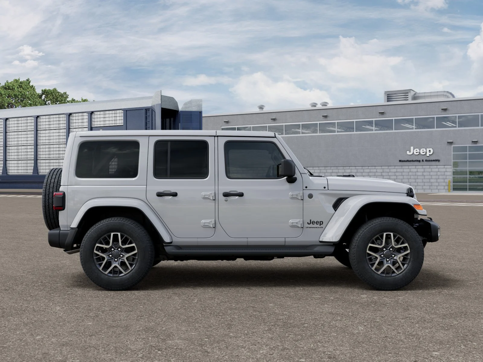 New 2026 Bright White Clear-Coat Exterior Paint Jeep Sahara image 12