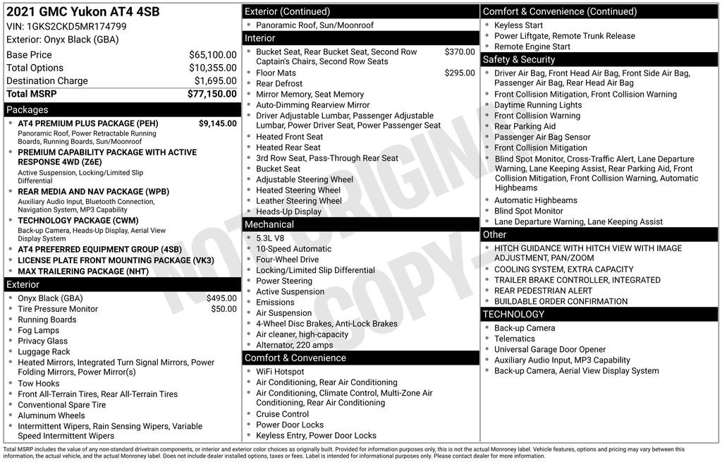 Used 2021 Black GMC AT4 image 6