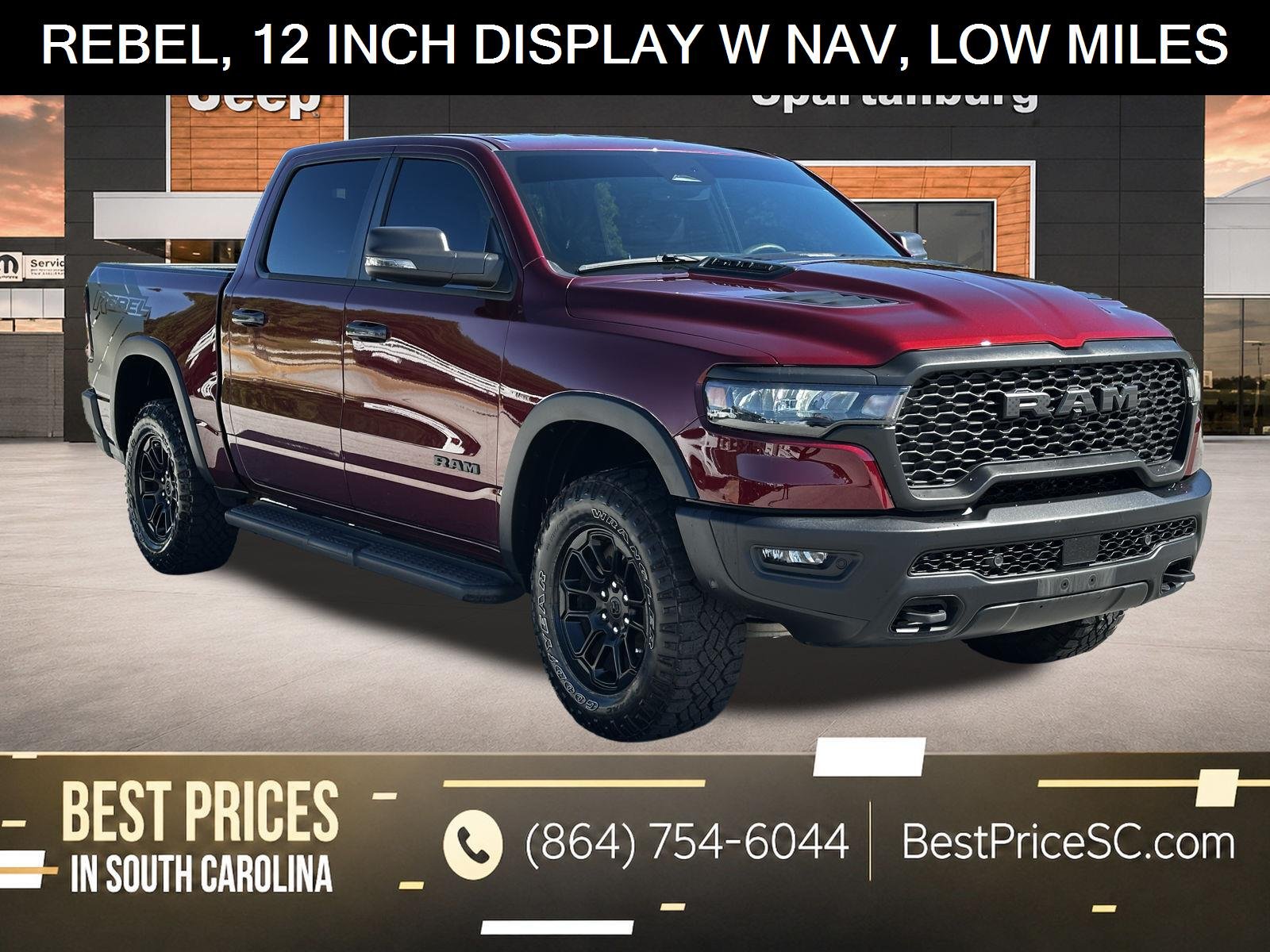 Used 2025 Delmonico Red Pearlcoat Ram Rebel image 1