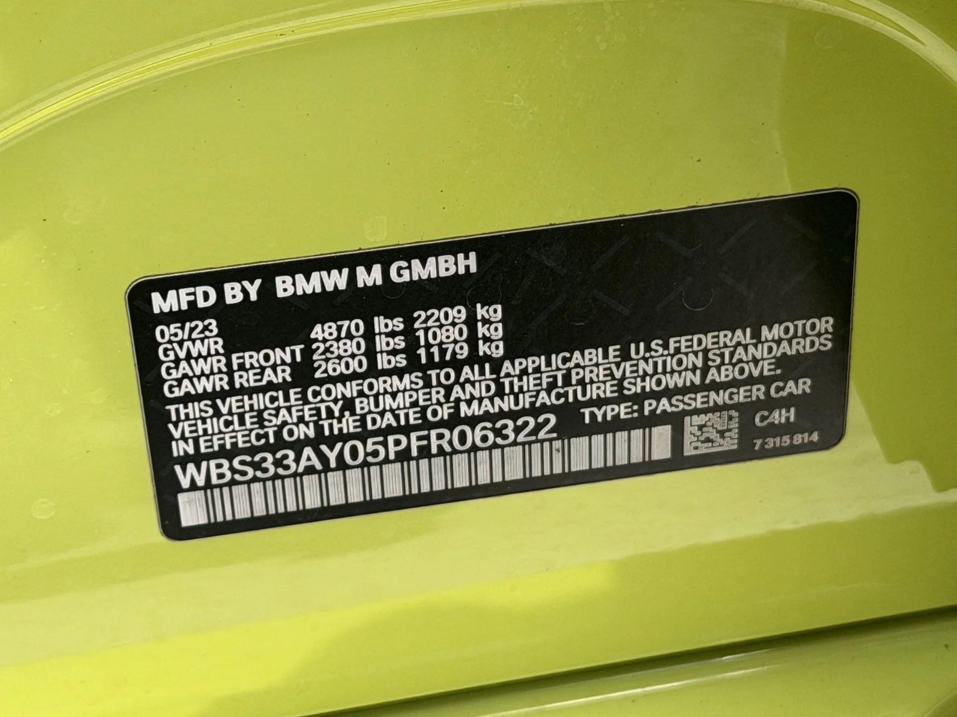 Used 2023 Sao Paulo Yellow BMW Competition image 37