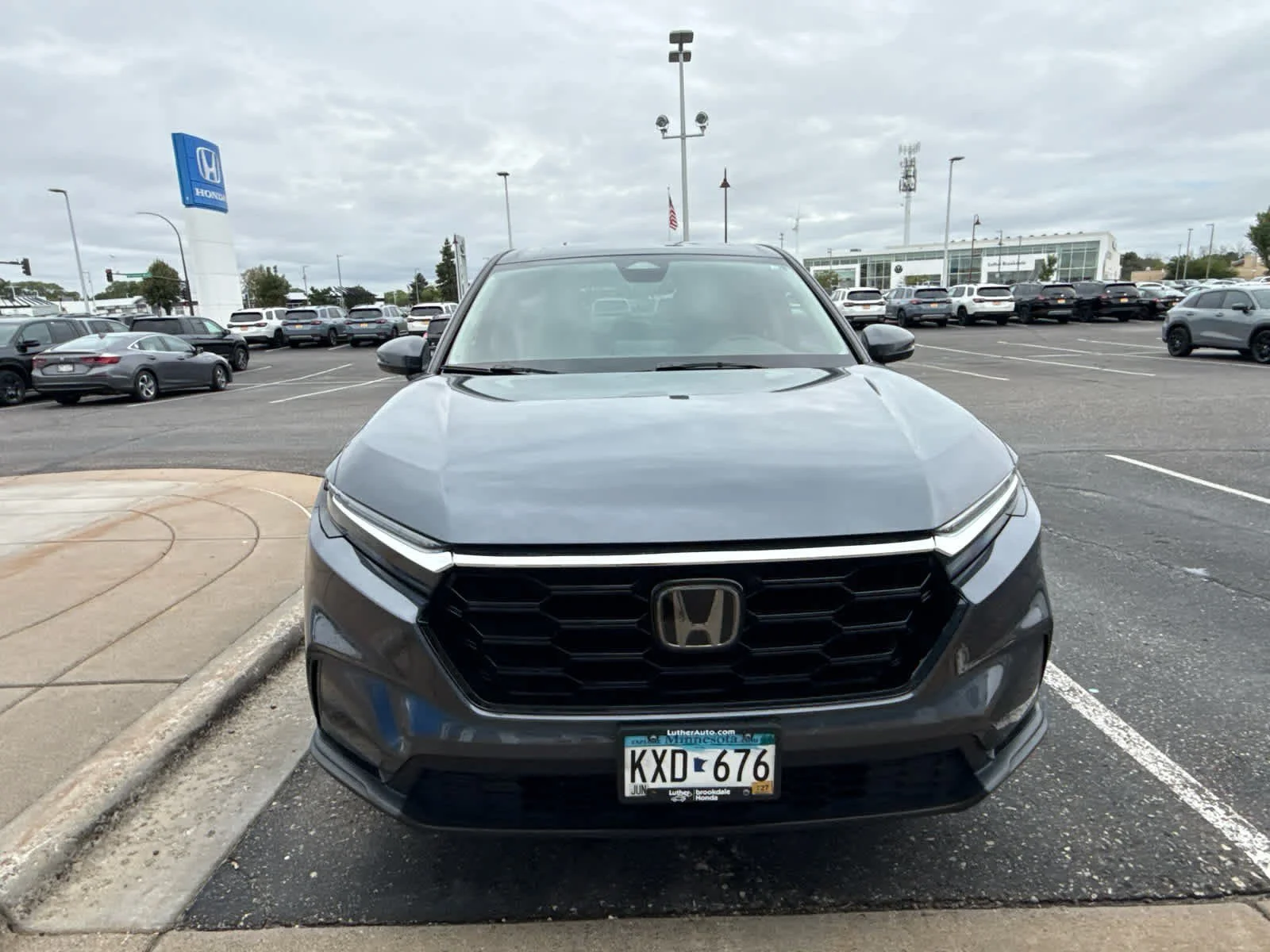 Used 2023 Meteorite Gray Metallic Honda EX image 7