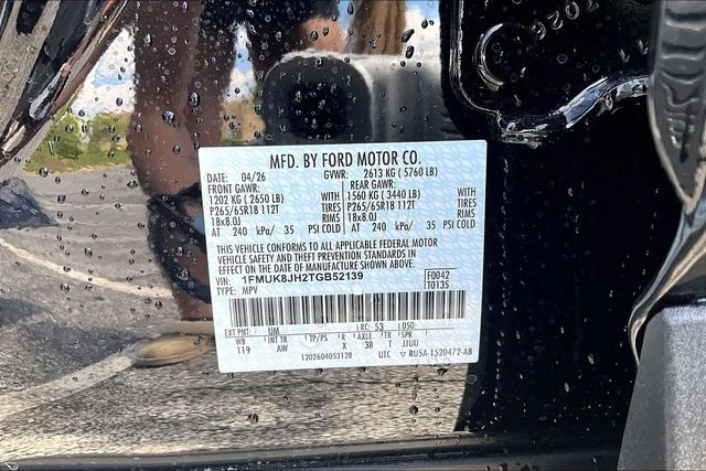 New 2026 Agate Black Metallic Ford Tremor® image 8
