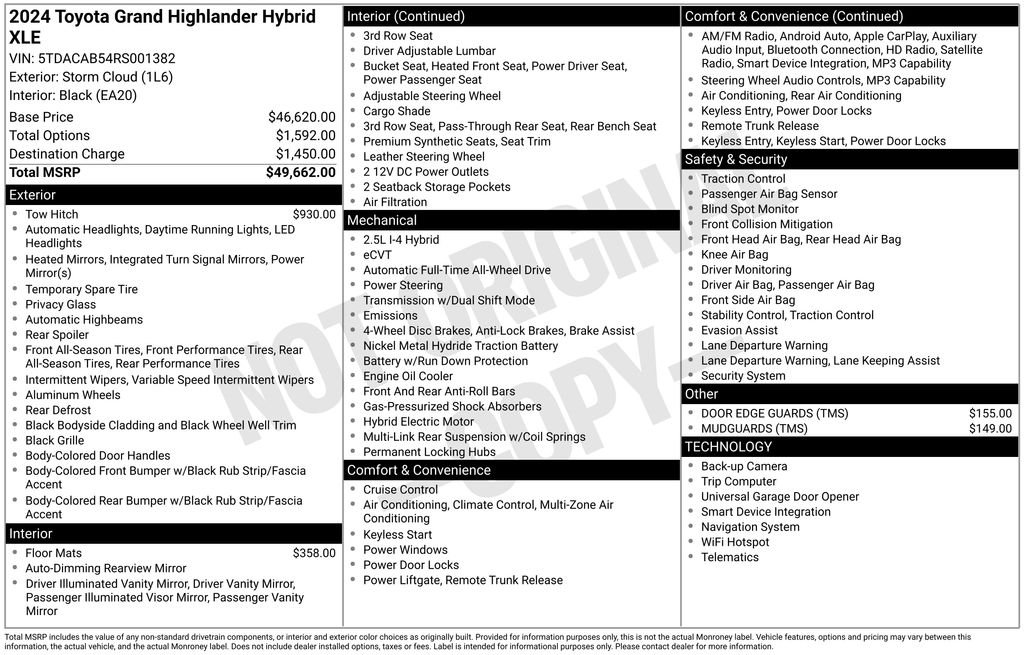 Used 2024 White Toyota XLE image 6