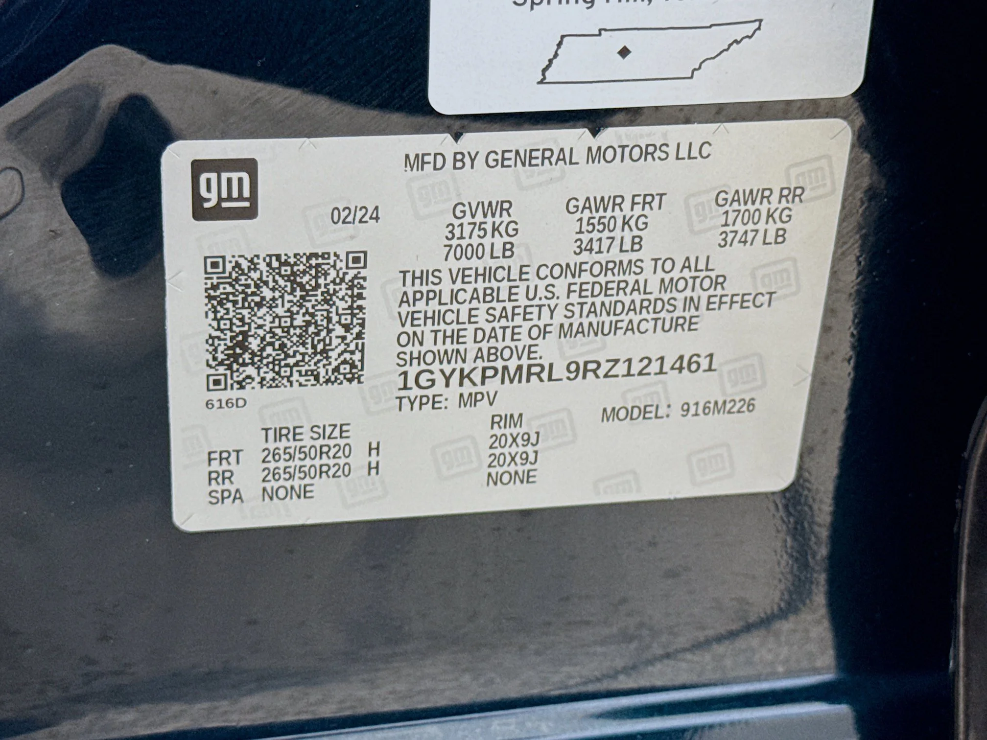 Used 2024 Emerald Lake Metallic Cadillac Tech image 36
