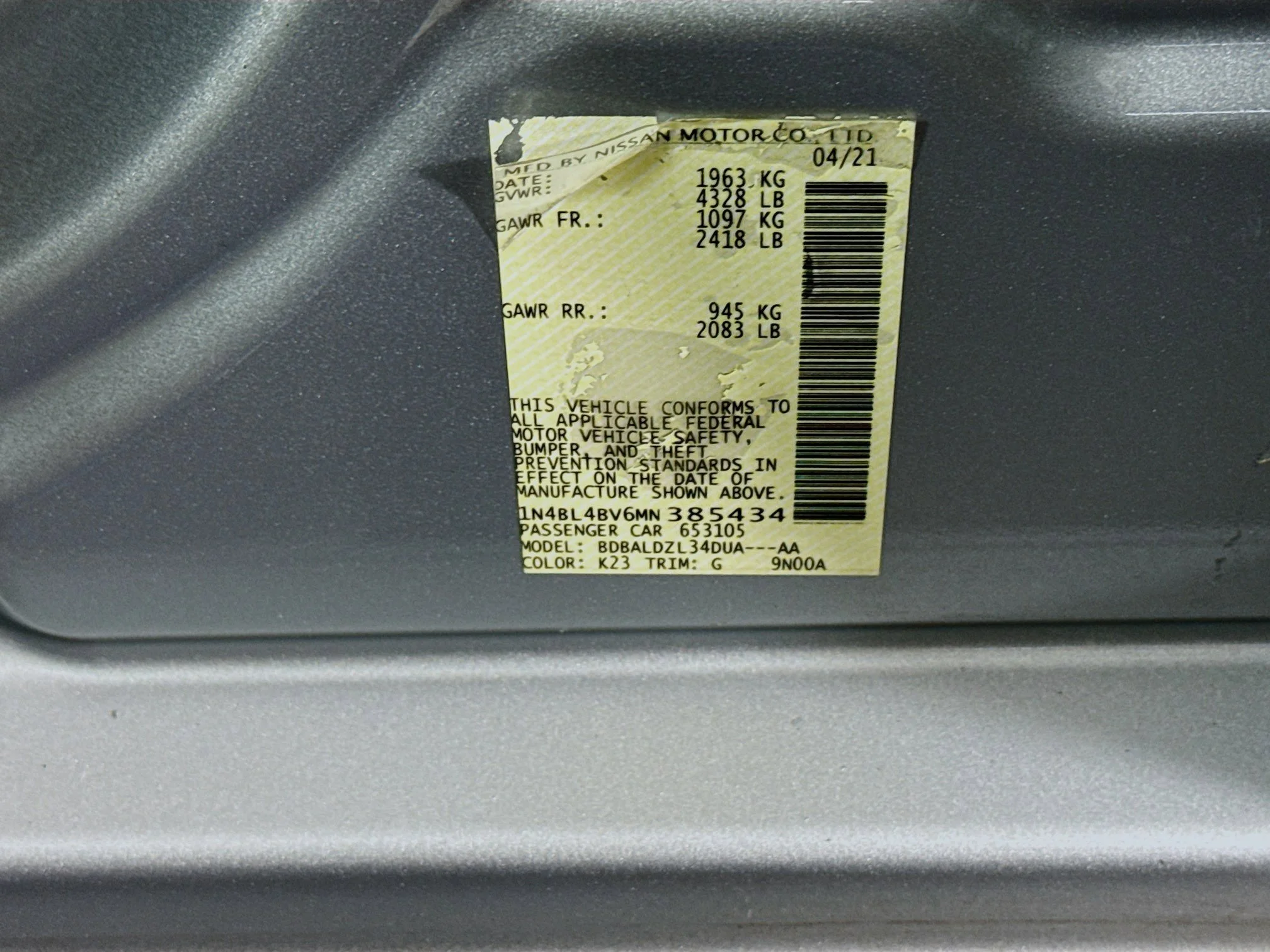 Used 2021 Brilliant Silver Metallic Nissan 2.5 S image 36