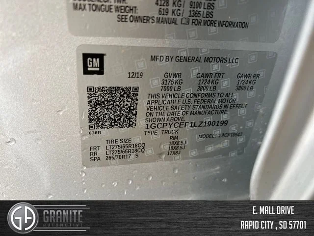 Used 2020 Silver Chevrolet Custom Trail Boss image 25
