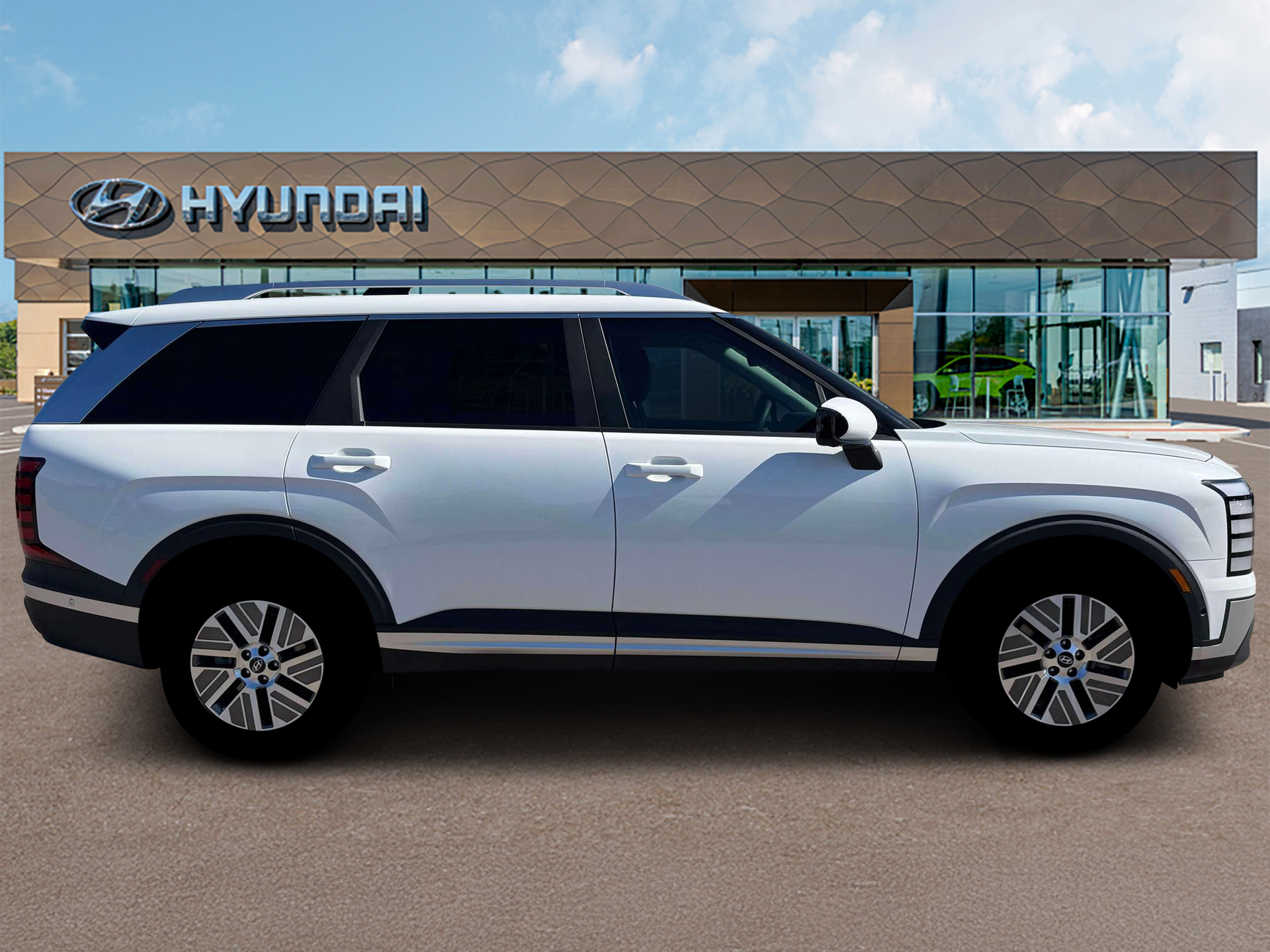 New 2026 Creamy White Pearl Hyundai Blue SEL Premium 7P image 9